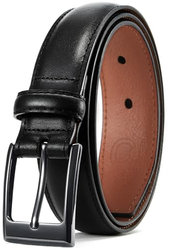 CHAOREN 30mm Ledergürtel Herren, Herren Gürtel Leder für Business Anzug | Anzuggürtel für Formelle Anlässe, Robuste Schnalle, Hochwertiges Leder, Geschenkbox, Klassischer Stil, Alltag & Freizeit