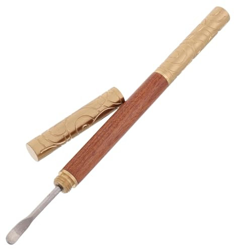 LIFKOME Ago Caffè Latte Art Penna Decorazione Manico in Legno Acciaio Inossidabile Riutilizzabile Bastoncini per Mescolare Schiuma Cappuccino Agitatore per Bevande Strumento Professionale