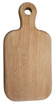 Set 02 Unidades de Tablas de Corte de Madera de Haya con Mango, Tabla para Servir Quesos y Picadas, Color Natural #TallerDelBBQ.
