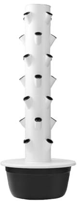 WPJBDS Hydroponic Growing System Kit, Hydroponic Garden Tower With Pump System, 5/7/9 Layers Indoor Vertical Hydroponic Garden Tower For Herbs, Fruits And Vegetables(Size:9 Layers,Color:Black)