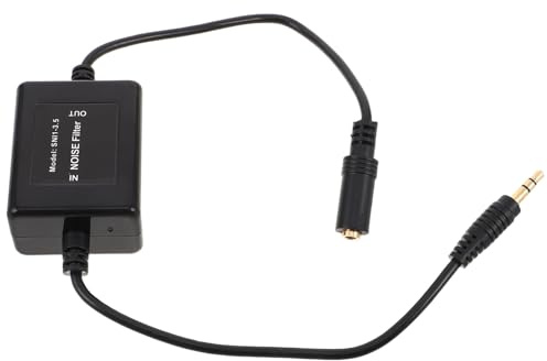 Housoutil Filtro Antirumore per Altoparlanti Soppressore di Ronzio per Auto Filtro Statico Audio Cancellazione del Rumore per Sistemi Audio Compatibile Connessioni Aux