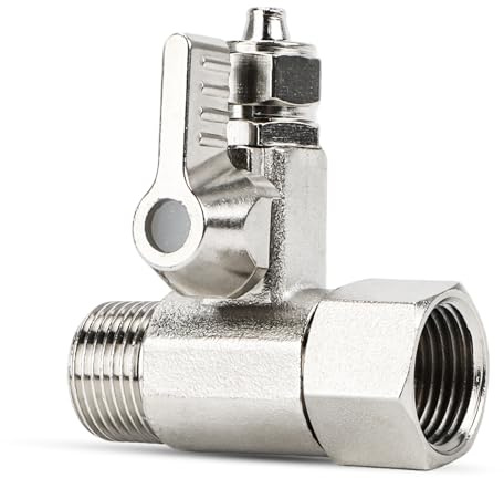 Adaptador de conexión de agua, pieza en T, 1/2 x 1/2 x 1/4 pulgadas, 3 vías, conector de agua para manguera de jardín, grifo de agua, compatible con cafetera de hielo