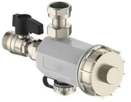 Filtro Defangatore Magnetico per impianti Termici CALAMY 3/4” ACQUAPURA 10000 Gauss Anticalcare Antifango per Caldaia Versione Compatta Kit Salva Caldaia a Condensazione Trattiene Ruggine Ferro Sabbia