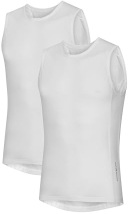 DANISH ENDURANCE Débardeur Cyclisme en Maille Homme, Léger, Lot de 2 | Débardeur en Maille pour Cyclisme, Léger et Respirant, Contrôle des Odeurs, pour le Cyclisme et l'Entraînement en Intérieur