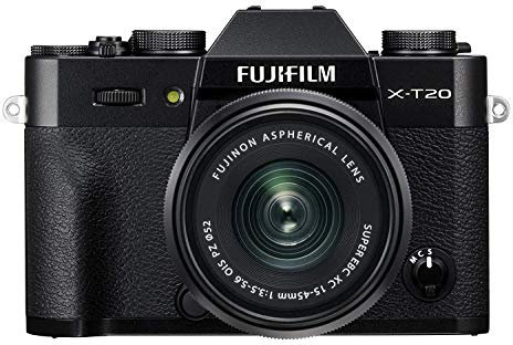 Fujifilm X-T20 Black Fotocamera Digitale 24MP con Obiettivo XC16-50 MM F3.5-5.6 OIS II, Sensore CMOS X-Trans III APS-C, Mirino EVF, Schermo LCD Touchscreen 3 Orientabile, Filmati 4K, Nero