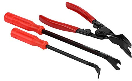 Alicates para Molduras de Puertas, Juego de 3 Piezas, Herramientas para Quitar Sujetadores y Clips de Panel