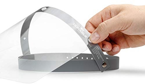 Durable 343219 Pannelli di Ricambio per Visiera, Trasparente