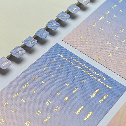 10 Blatt monatliche selbstklebende Index-Registerkarten bunte monatliche Trennzeichen-Registerkarten für Büro-Studie-Planer-Organisationen (Summer)