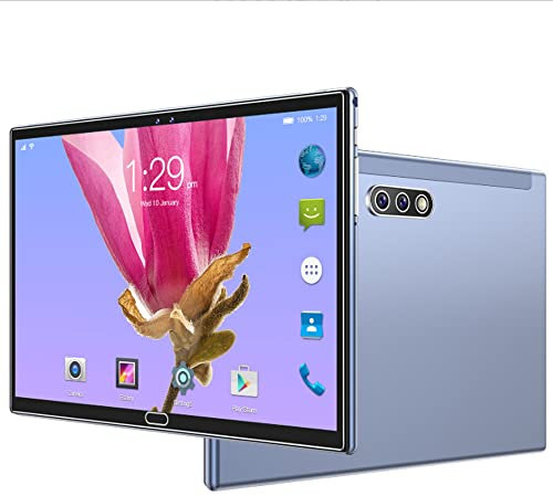 Tablet 10.1 Inch IPS HD Display,Slim Windows Tablet PC Android 11.0 System with 4GB RAM,USB 3.0,5MP and 2MP Cameras,5G WiFi,1.3 GHz Octa Core,GPS,Dual 4G SIM/SD/,TF Card Slot (Gray)