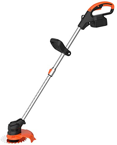 QBREZA Tondeuse à Gazon électrique au Lithium sans balais Tondeuse à Gazon Portable Domestique Rechargeable Petit désherbeur électrique Multifonctionnel Domestique