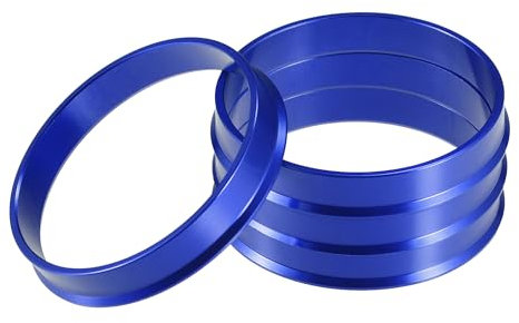 A ABSOPRO anellos centrici per cerchi auto OD 60.1mm a ID 56.1mm anellos centrici per cerchi in lega di alluminio blu (Set di 4)
