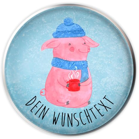 Mr. & Mrs. Panda Waschbeckenstöpsel selbst gestalten Schweinchen Glühwein - Personalisierte Geschenke, Personalisierter Abflussstöpsel, Waschbeckenstopfen personalisiert, Weihnachtsmarkt, Spruch