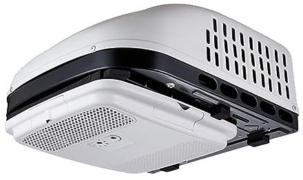 RV Condizionatore d'Aria di Cc di Aria condizionata con due ventole Brushless Silent Auto Pesanti climatizzatore/Condizionatore a Tetto di Ca 220V Per Camion, Scuola, Autobus, autocarri Pesanti, Roul