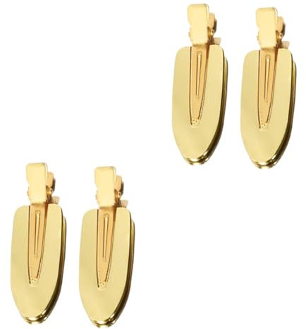 Beavorty 2 Paires Coup Clips Pinces à Cheveux Pour Retenir Les Cheveux Pinces à x De Salon Barrette En or Pince à x Épingle à x De Coiffure De Maquillage