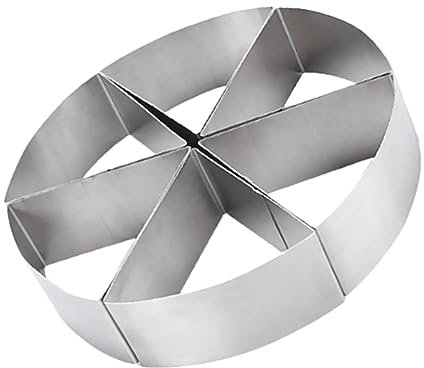 Alipis 6 Piezas Molde Redondo De Acero Inoxidable Para Cortar Pasteles Cortador De Mousse Molde Para Cortar Pasteles Para Hacer Tartas Casa