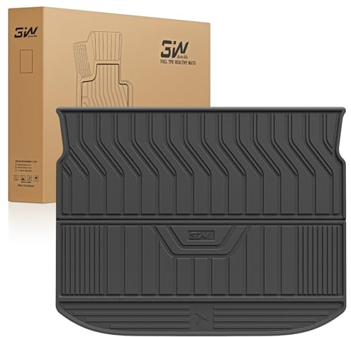 3W Boot Liner Fit for Nissan Qashqai 2022-2026 (Not for e-Power), All Weather Dog Friendly TPE Car Mats, Waterproof Anti-Slip Easy to Clean Heavy Duty Rubber Trunk Mats Qashqai Accessories