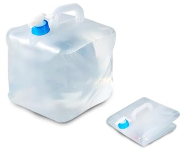 Borraccia Pieghevole per Acqua con Beccuccio – Senza BPA, Leggera, Compatta, Ideale per Campeggio, Trekking, Escursionismo, Sopravvivenza e Emergenza – Portatile e Salvaspazio (Pieghevole 10L, 1)