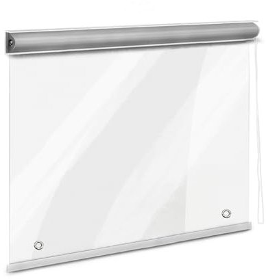 Tende A Rullo in PVC Tenda A Rullo Trasparente HD Plastica Tapparella Avvolgibile Mantieni Fresco Isolamento Termico Antipolvere Altezza 220 240 260 280 300 320 CM(W220X300CM)