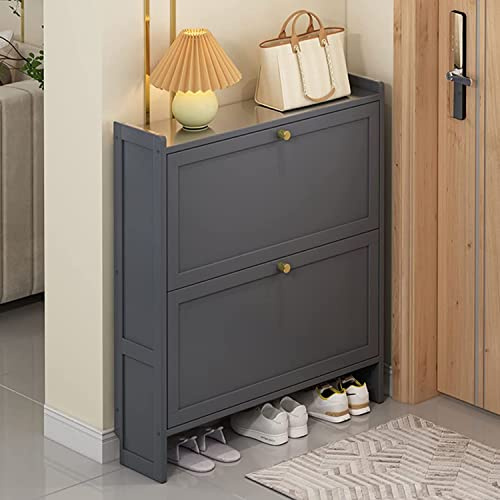 LMMIAOZ Scarpiera Organizer - Scarpiera Nascosta contemporanea con Ante a ribalta per Ingresso, Camera da Letto, corridoio - Contenitore Indipendente per organizzare Le Calzature