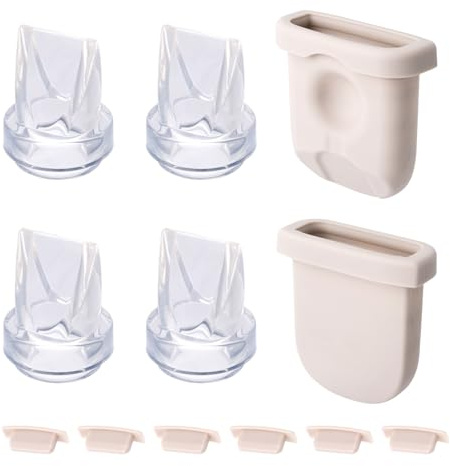 12stk Ersatzteile Milchpumpen für eufy, Inklusive Silikonmembranen Entenschnabelventilen und Breast Pump Parts Düsenabdeckungen Milchpumpenzubehör Kompatibel mit eufy Brustpumpe S1 Pro/S1/E10/E20