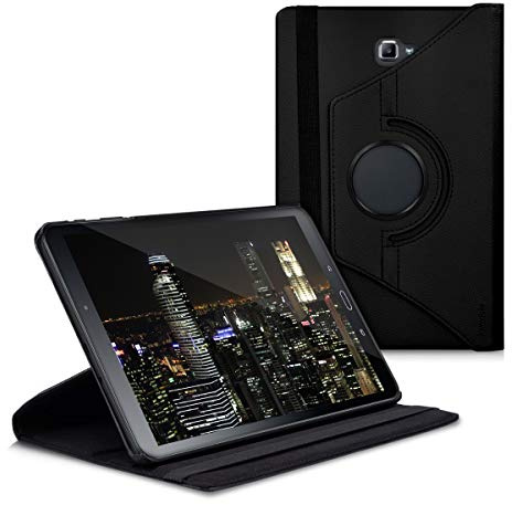 kwmobile Carcasa Compatible con Samsung Galaxy Tab A 10.1 (S-Pen) (2016) - Funda de Cuero sintético para Tablet en Negro
