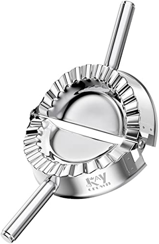 Best Utensils Stainless Steel Ravioli Mould Pierogi Dumpling Maker Wrapper Pastry Dough Cutter Kitchen Accessories (M: 4 inch)