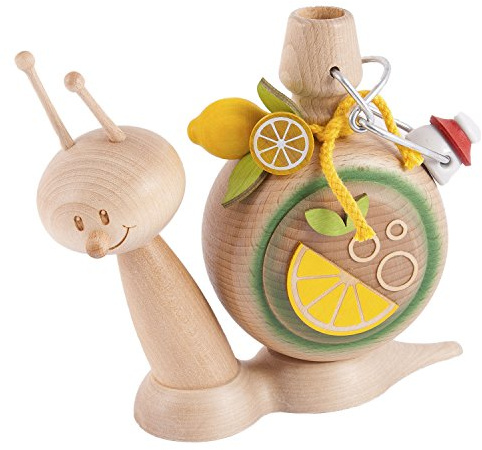 Kuhnert Drechslerei Rauchschnecke/Räucherfigur aus Holz - Sunny Brauseschnecke - Höhe: ca. 15cm - Made in Germany