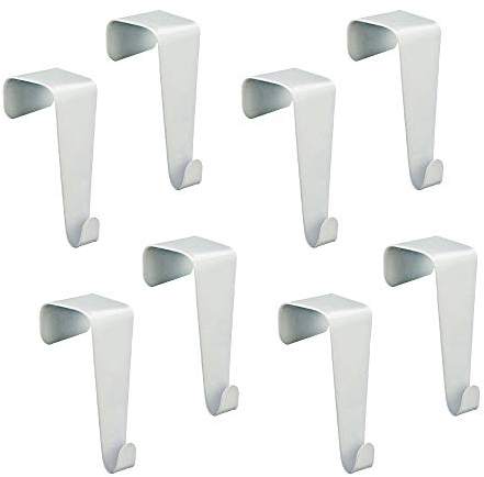 Cepewa 4/8er Set Tür - und Fensterhaken zum Einhängen in weiß Dekohaken Kleiderhaken Türhänger… (8er Set Türhaken 2x2x4cm