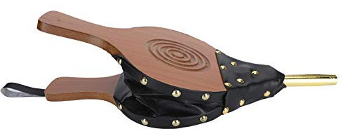 Duokon Soufflet de cheminée buse de fonte de souffleur d'air en bois pour gril de barbecue de camping extérieur de foyer