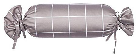 Janine Design Mako-Satin Nackenrollenbezug einzeln modernclassic 39024 Farbe Vulkan 57 Größe 15x40 cm Atmungsaktiv, Pflegeleicht, Feuchtigkeitsregulierend, Mit Reißverschluss, Öko-Tex Zertifiziert
