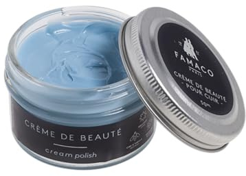 Famaco 50ml Leather Deluxe Cream Polish for Boots and Shoes with Application Brush - Nourish and Protect Leather with this cream polish Kit for Boots and Shoes