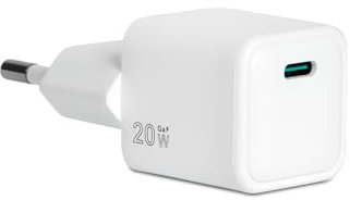 VulTech CC-120PDCUGWH Universal-Ladegerät für Smartphone Tablet 20 W GaN USB-C/Type-C PD3.0 QC3.0 PPS weiß - kompakte Größe