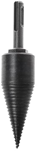 NITVIA 1 pc 32mm Bois de Chauffage hacher Bois Foret Bois de Chauffage Fendu séparateur cône Bois fendage électrique Marteau Foret Rond/Hexagonal/Tige carrée (Size : Round Shank)