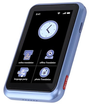 Sprachübersetzergerät, 4G Traductor Inteligente, Zwei Wege KI Sprachübersetzer in Echtzeit, Unterstützt Nano SIM Karte, OnlineÜbersetzung in 138+ Sprachen, Unterstützt BT/AI