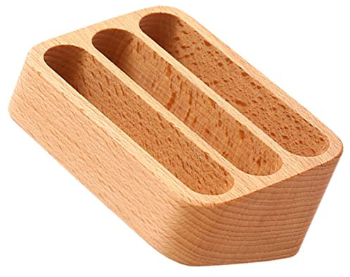VILLFUL Holz Visitenkartenhalter Kartenbox Mit Mehreren Fächern Aufbewahrungsbox Für Visitenkarten Büroeinrichtung Platzsparend