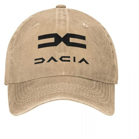 ORHFHVW Baseballmütze Dacia Schwarz Logo Für Unisex Männer Rumänische Automobilfirma Trucker Hut Sonnenschutz Camping Snapback Cap Geburtstagsgeschenk