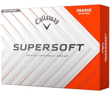 Callaway Golf Supersoft Golfboll 2025, Orange
