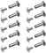 Tornillos de Conexión, 10 Unidades Tornillos para Muebles M4, Conectores para Armarios, Tornillos Conectores para Muebles, para Conectar y Fijar Paneles con un Grosor de 2,8-4 cm