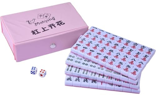 Fingeled Mahjong-Mahjong Set, kinesiska Mahjong- Family Game Friends