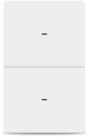 LOUYSGEN Smart Switch for Light,Need Neutral Wire,Single-Gang 2-Button,Works with Alexa/Tuya/Smart Life,2.4GHz WiFi Button Switch,Non-Dimmable,White