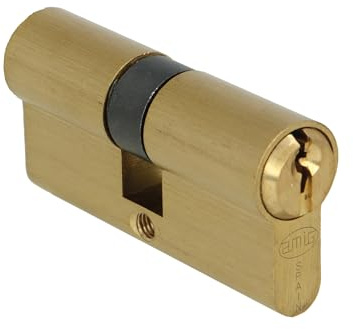 Amig - Låscylinder - Storlek: 60 mm (30-30) - 6 stift - Anti-dricks- och stötskyddssystem - Borrskydd - Inkluderar 3 nycklar - 65 mm fästskruv
