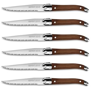 LAGUIOLE HERITAGE Coffret de 6 couteaux Laguiole Héritage Made in France Bois Foncé