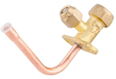 Sharplace Vanne d'arrêt de climatiseur, vanne d'arrêt, Facile à Installer, Accessoire de réfrigération, pièce de Rechange pour climatiseur, raccord, 6.35 Mm