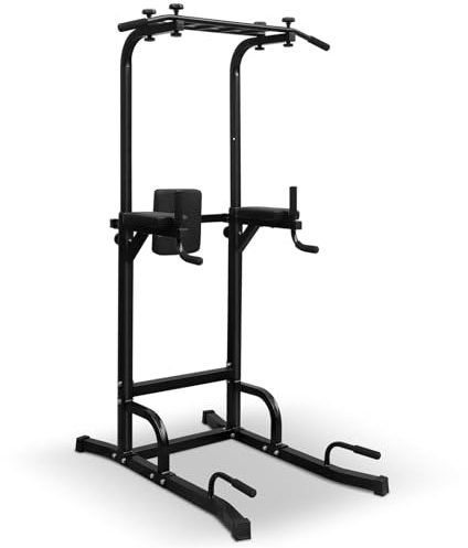 Power Tower Stazione per Trazioni E Dip per Allenamento di Forza Adatta per Palestra Domestica