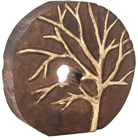 Kobolo Dekofigur Tree 27x6x27 cm Braun