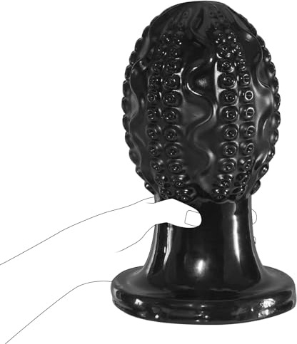 Giant Egg-Shaped Anal Plug Anal Ball, Monster Butt Plug Prostate Massage Anus Dilator for Advanced Men Women (8.66 * 5.4IN)