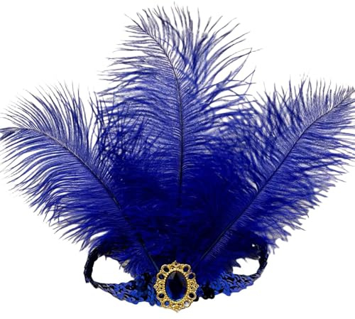 Samba Kopfschmuck Federschmuck Rio Bahia Federkopfschmuck Brasilien Feder Kopf Schmuck Burlesque Haarband Kostüm Accessoires Faschingshut Damen