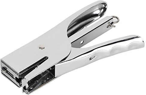 Pssopp Häfttång Metall Handhäftare Zinklegering Tång Stil Bindmaskin 20 Ark Kapacitet för Kontor Skola Hem Företag Stark Penetration Ergonomiskt Grepp