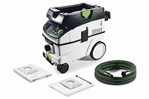 Festool Absaugmobil CTM 26 E AC CLEANTEC (mit High Performance Hauptfilter, SELFCLEAN Filtersack, Entsorgungssack, Saugschlauch, Verschlussdeckel für Ansaugstutzen)