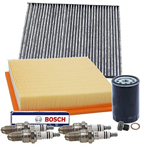BESTPRICE ATP Inspektionspaket Filterset mit 1x Luftfilter, 1x Innenraumfilter, | Kompatibel mit: VW GOLF III, GOLF III Cabriolet, GOLF III Variant, VENTO